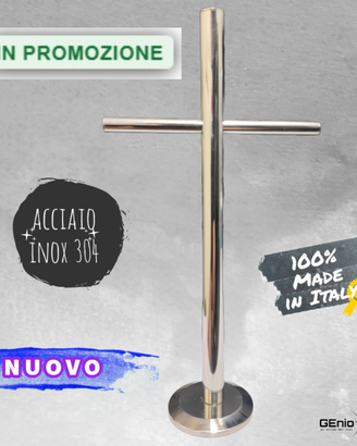 Croce/Crocifisso NUOVO Da Tavolo in acciaio inox