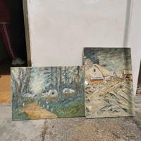 Quadri vintage su tela