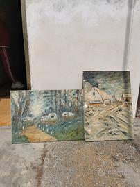 Quadri vintage su tela