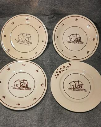 lotto piatti retro' " Mulino Bianco" 