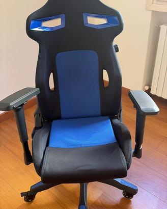 Sedia gaming Sparco ICON nero/blu – come nuova