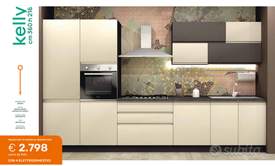 Cucina moderna lineare L.360 cm Pronta consegna