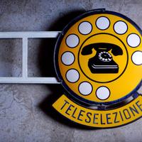 INSEGNA TELEFONICA SIP bifacciale  smaltata
