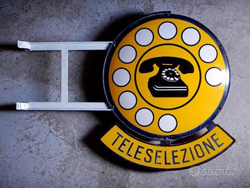 INSEGNA TELEFONICA SIP bifacciale  smaltata