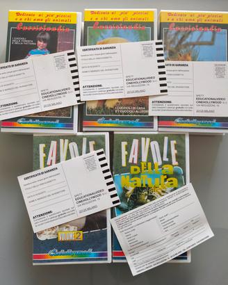 VHS Cinehollywood Cucciolandia  Lotto 5 pz 