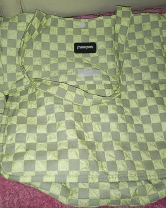 borsa marsupio per cani verde