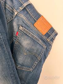 Levi’s 512 W33 L32 jeans blu uomo originali
