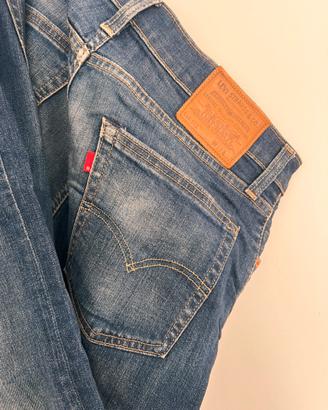 Levi’s 512 W33 L32 jeans blu uomo originali