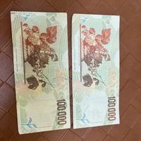 Banconota da 100000 lire caravaggio