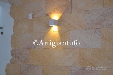 Rivestimento parete in pietra interno ed esterno