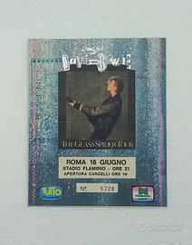 Biglietto  DAVID BOWIE Glass Spider Tour  1987