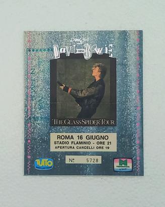 Biglietto  DAVID BOWIE Glass Spider Tour  1987