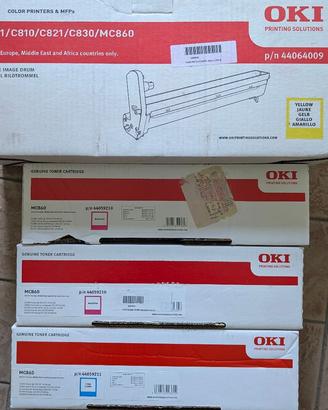 Toner Magenta e Ciano per OKI MC860