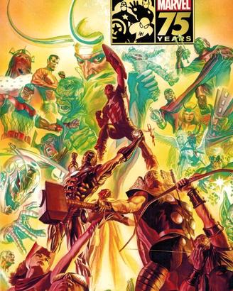 Poster Marvel Avengers 75th anniversary Alex Ross