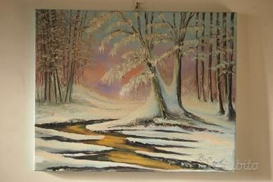 Quadro moderno olio su tela 50x40cm