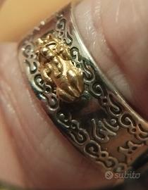 Anello portafortuna in argento 