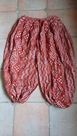 Pantaloni sotto gonna colore bronzo/disegni argent