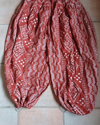 Pantaloni sotto gonna colore bronzo/disegni argent