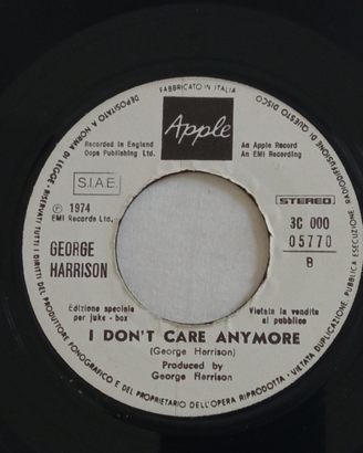 George Harrison - Ding Dong 45 giri