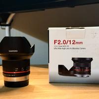 Samyang 12mm f2 per Fujifilm X mount