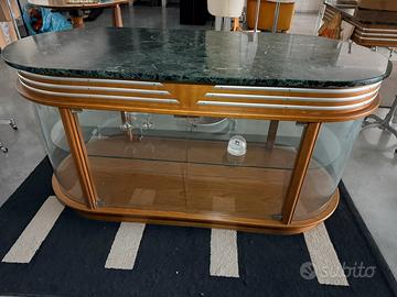 Vetrinetta con ripiano in marmo