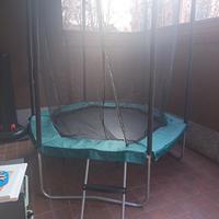 Trampolino elastico Domyos (240 cm) + Scala 