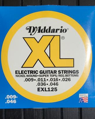 Set corde D'Addario per chitarra elettrica EXL125