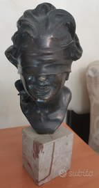 Scultura bronzea "Cieca di Sorrento" anni '60