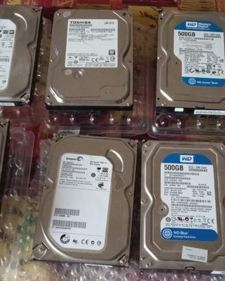 Vari hd sata 500Gb da 2,5" e 3,5"