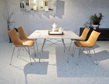 KARTELL sedie P WOOD ,set sedie in legno curvato