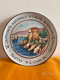 Piatto da parete vintage Ceramica Falcone Vietri