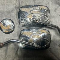 Specchietti  cromato dorato Harley Davidson