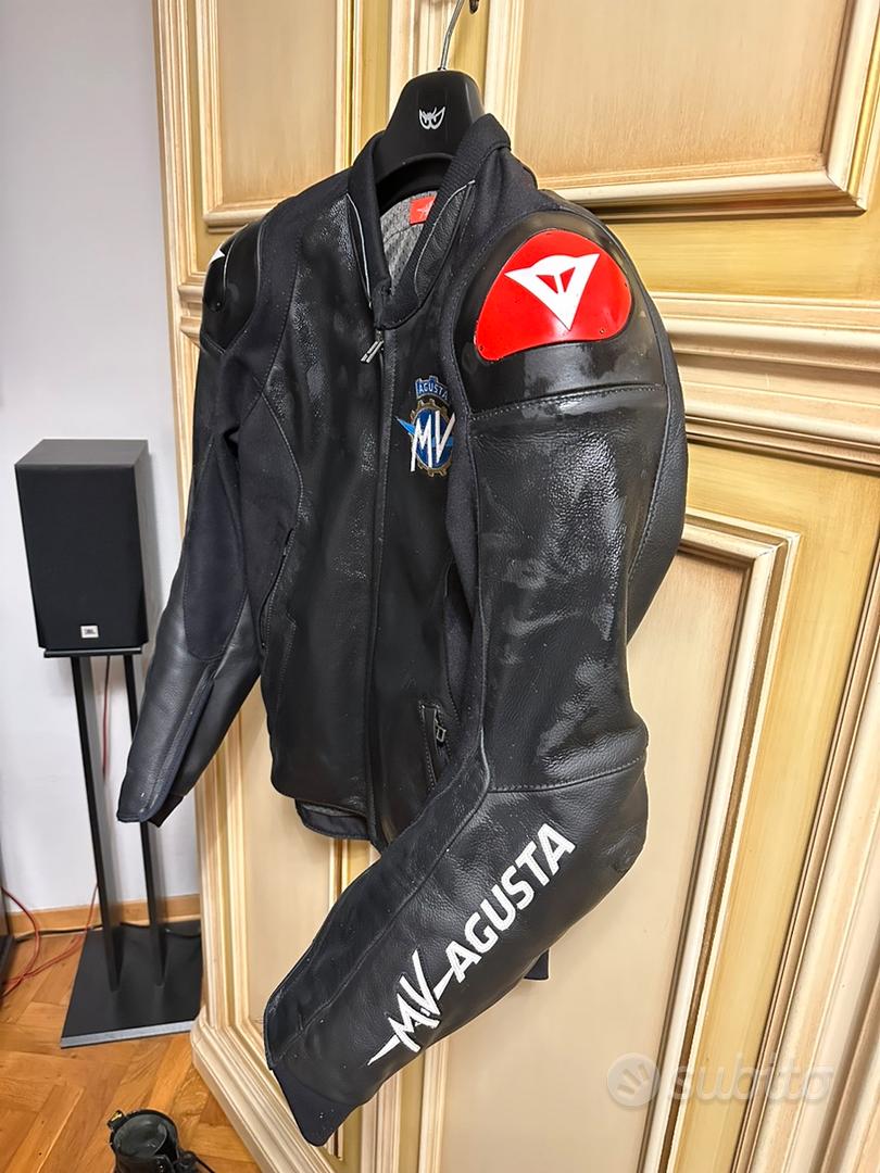 Motorcycle Jacket Giubbotto Pelle Mv Agusta Leather Jacket MV