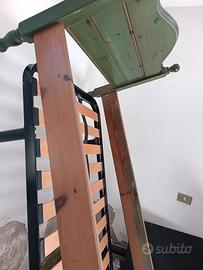 letto singolo con rete ortopedica+due materassi si