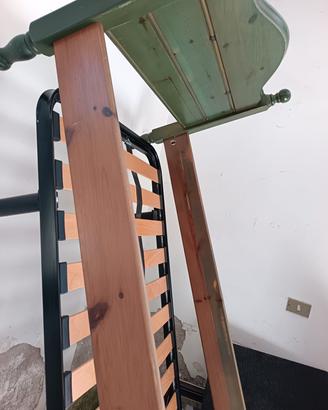 letto singolo con rete ortopedica+due materassi si