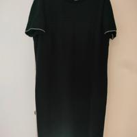 vestito donna lungo in crepe di lana (Anna Linder)