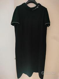 vestito donna lungo in crepe di lana (Anna Linder)