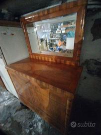 Comò con specchiera anni '50