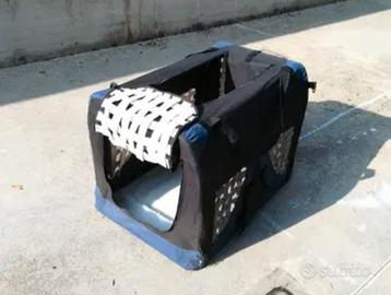 trasportino cane imbottito pieghevole