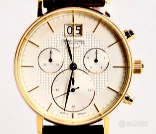 Cronografo con oro mai usato con scatola Glashütte