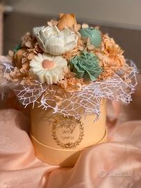 Bouquet fiori di cera
