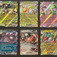 Lotto 10 carte Pokémon EX Destino di Paldea