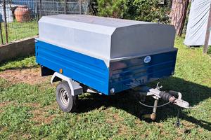 Carrello rimorchio con coperchio