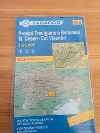 Carta tabacco 068 Prealpi Trevigiane e Bellunesi