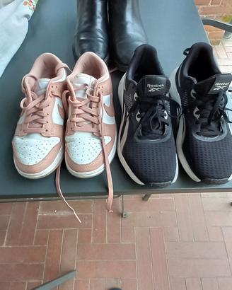 scarpe: due da ginnastica  + stivaletti