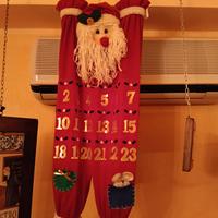 Calendario dell' avvento a forma di Babbo Natale