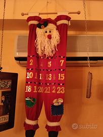 Calendario dell' avvento a forma di Babbo Natale