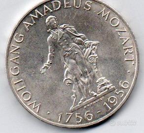 Austria 25 scellini 1956 FDC ORIGINALE Argento