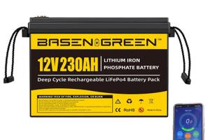 Batteria litio lifepo4 12V 230A camper barca