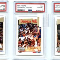 3 card NBA PSA 10 - 1991 NBA Hoops